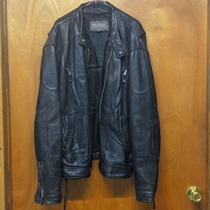 Leather coat
